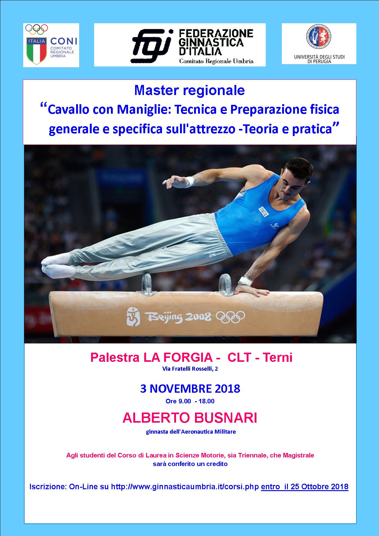 LOCANDINA BUSNARI 3.11.18 SCIENZE MOTORIE